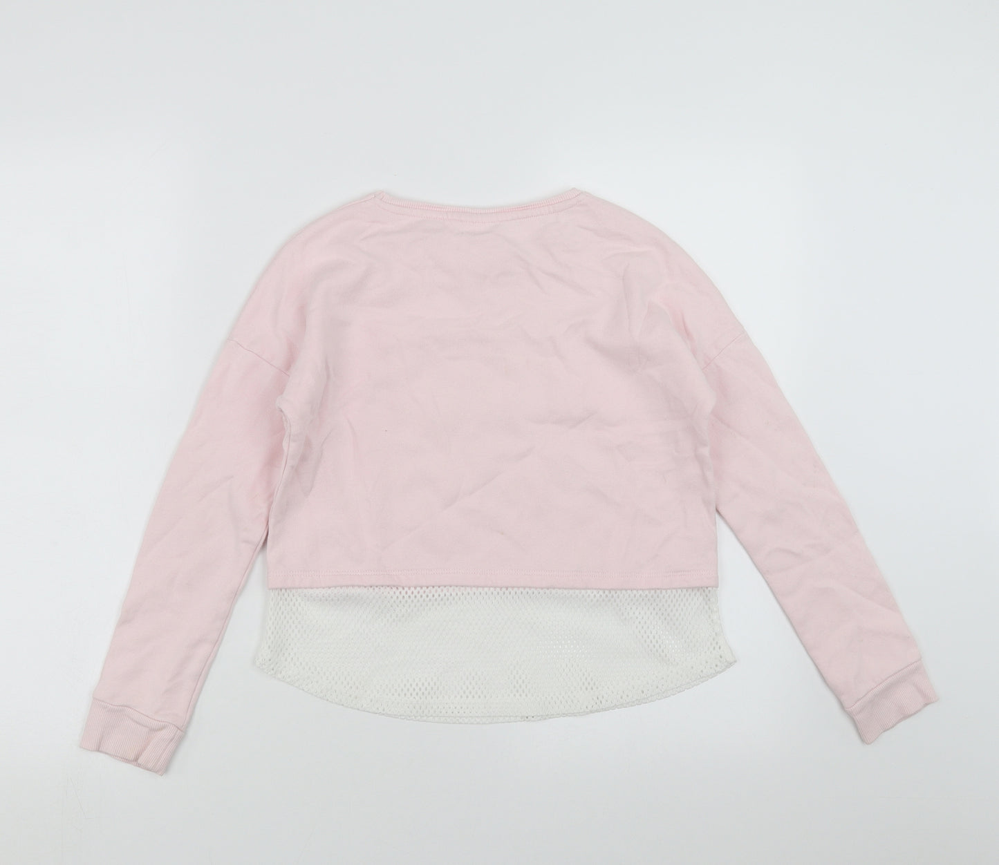 F&F Girls Pink   Pullover Sweatshirt Size 9-10 Years