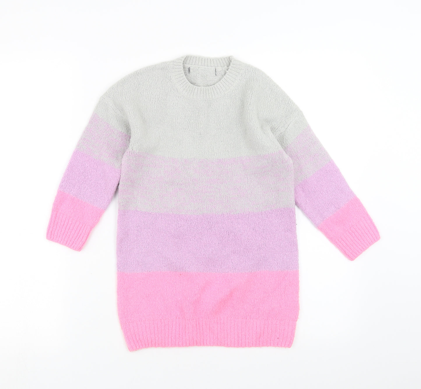 Studio Girls Purple Striped  Pullover Jumper Size 5-6 Years