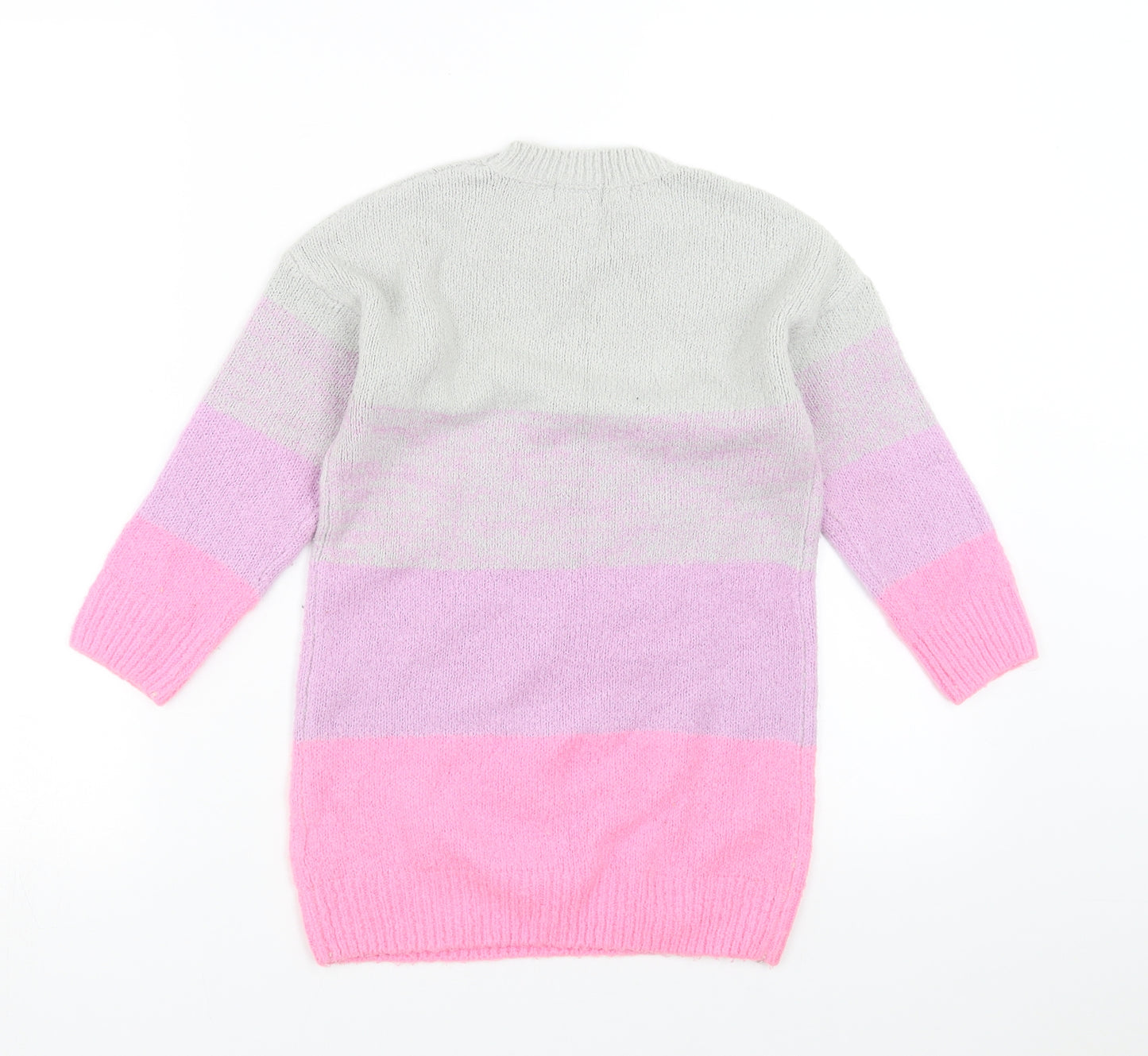 Studio Girls Purple Striped  Pullover Jumper Size 5-6 Years
