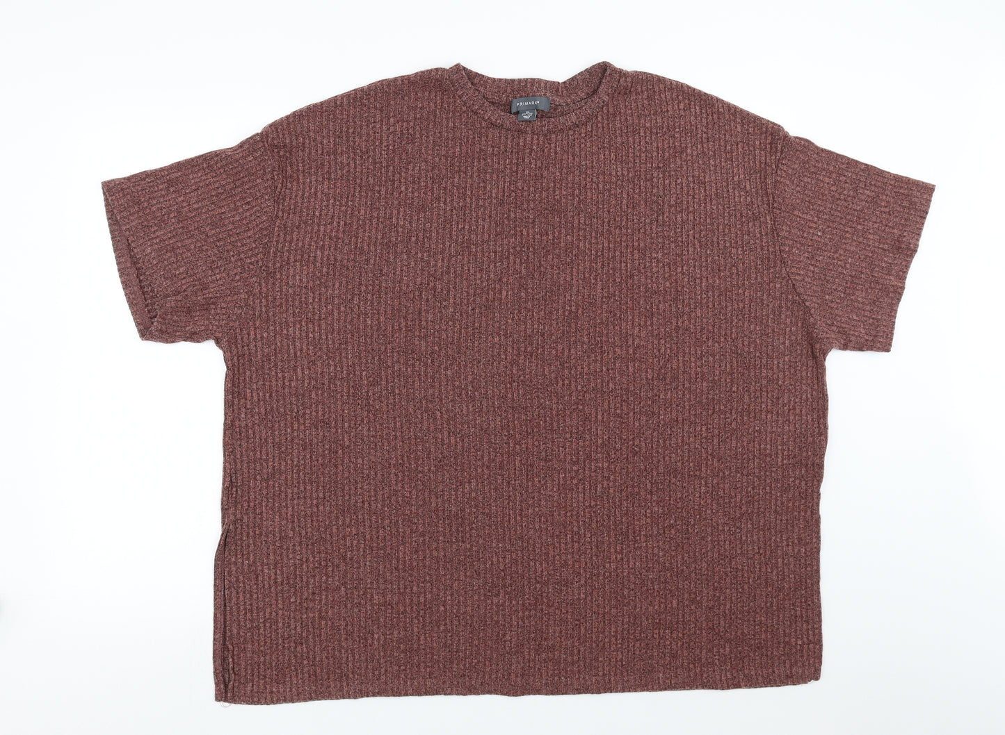 Primark Womens Brown Striped  Pullover Jumper Size XL