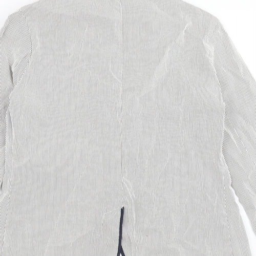 George Womens Grey Striped  Jacket  Size 10