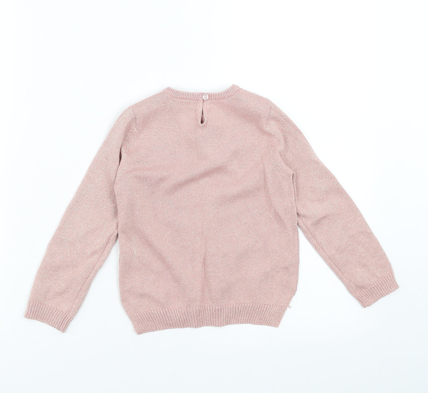 Primark Girls Pink  Knit Pullover Jumper Size 2-3 Years