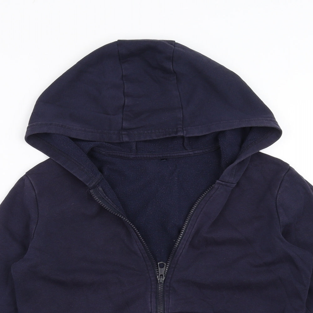 George Boys Blue   Full Zip Hoodie Size 10-11 Years