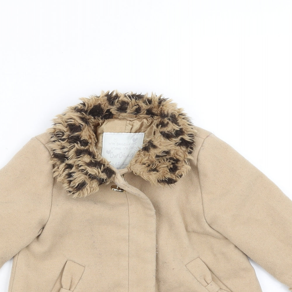 Matalan Girls Beige   Jacket  Size 9-12 Months