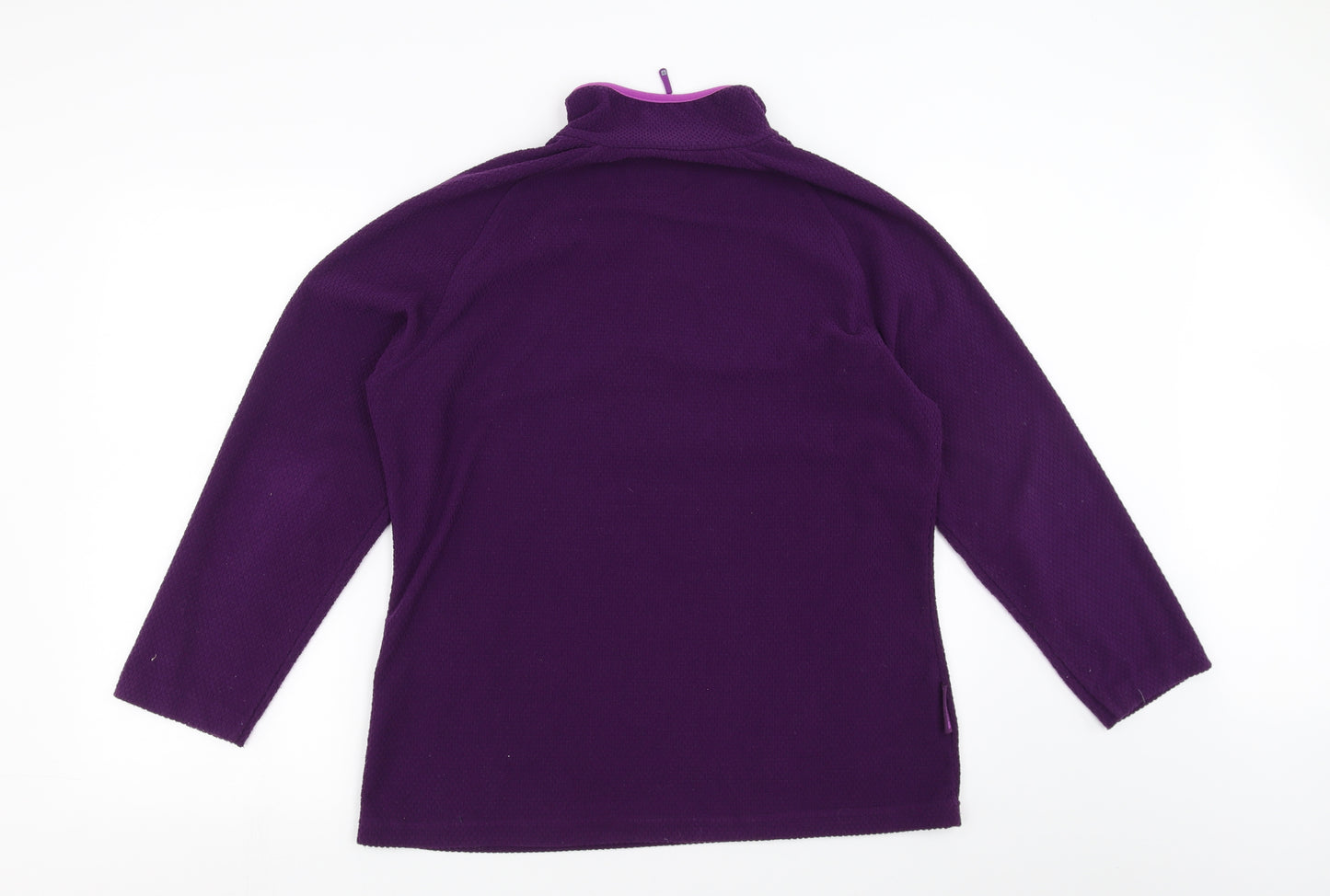 Mountain Warehouse Womens Purple  Fleece Pullover Jumper Size 16