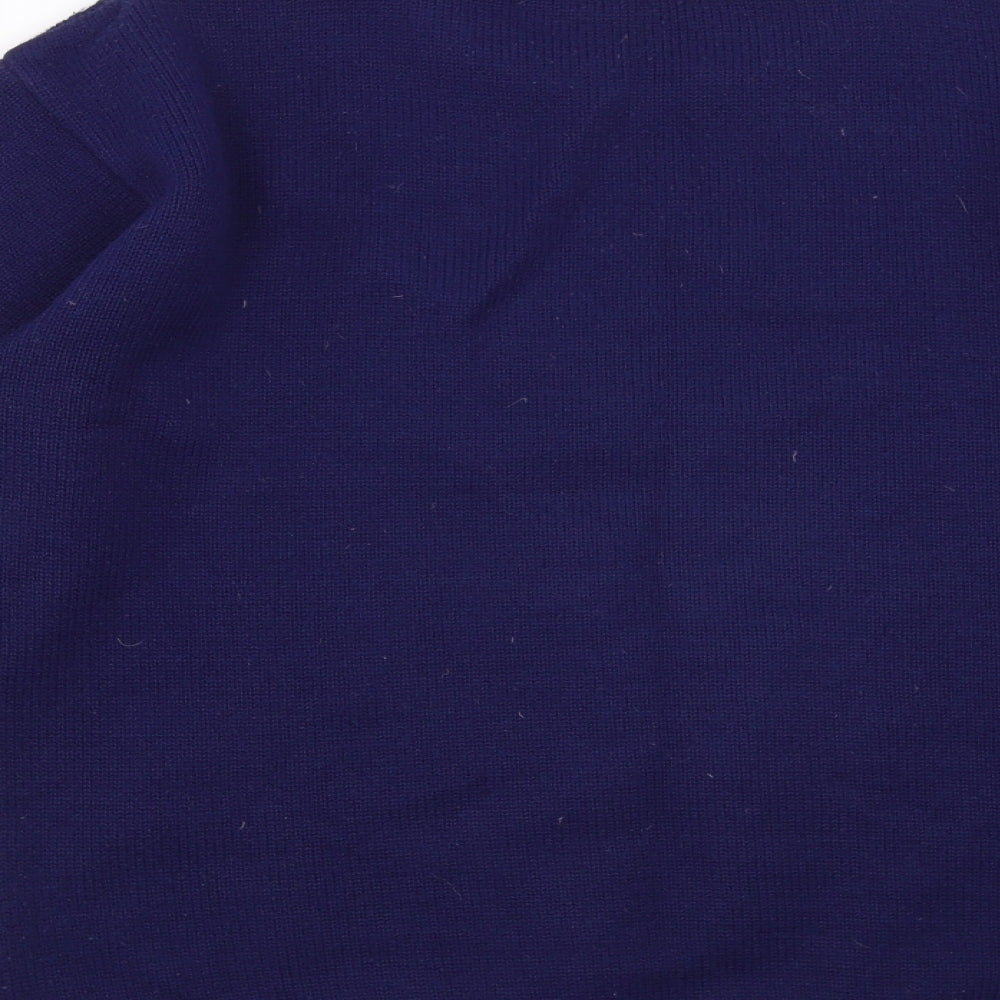 Streamline Mens Blue Geometric  Pullover Jumper Size S