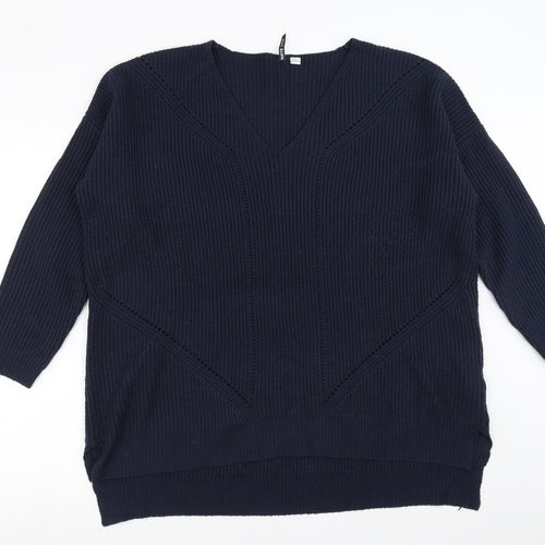 CAPSULE Womens Blue   Pullover Jumper Size L
