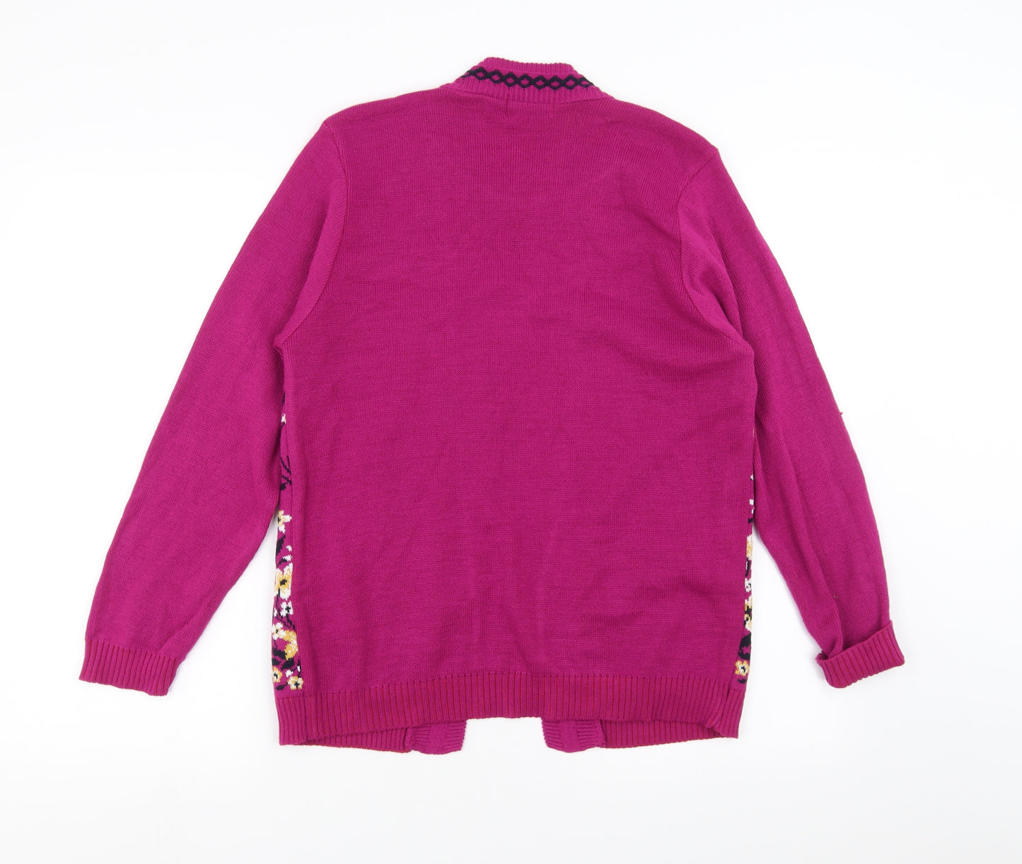 ARISTA Womens Pink Floral  Pullover Jumper Size 10