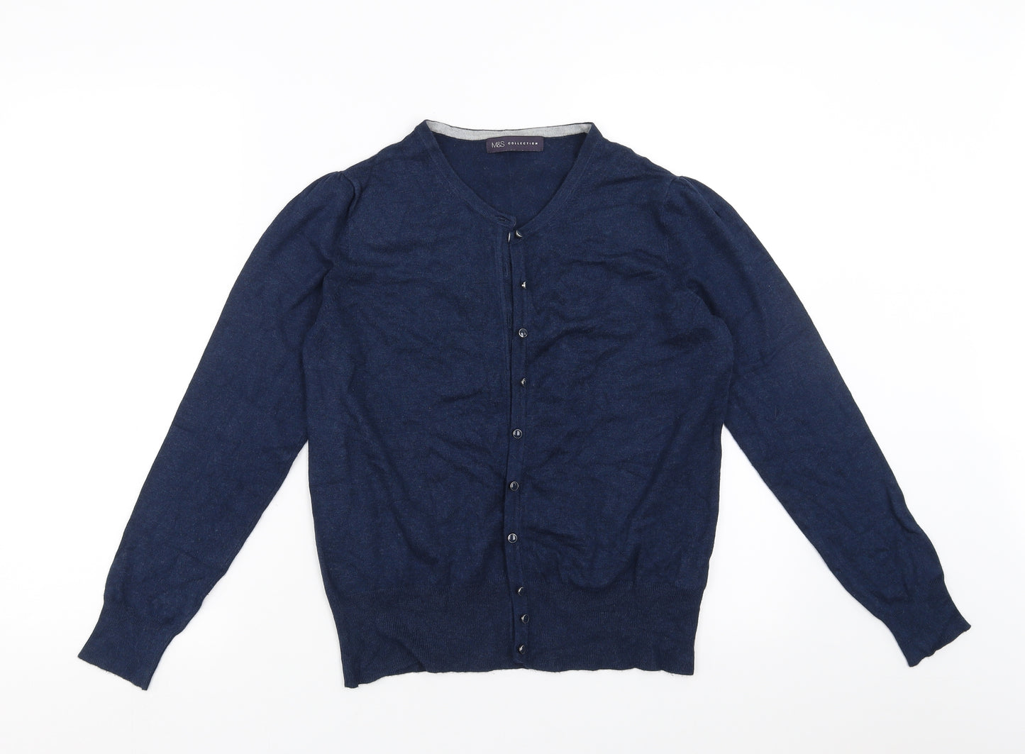 Marks and Spencer Womens Blue   Cardigan Jumper Size 14