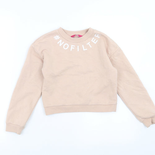 Young Dimension Girls Pink   Pullover Sweatshirt Size 8-9 Years  - no filter