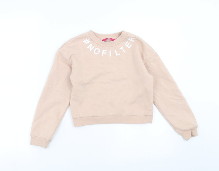 Young Dimension Girls Pink   Pullover Sweatshirt Size 8-9 Years  - no filter