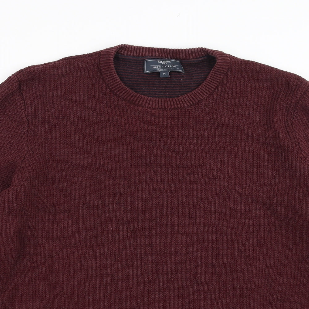 Atlantic Bay Mens Red   Pullover Jumper Size M