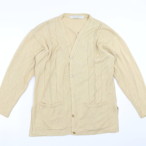 TIGI Womens Beige   Cardigan Jumper Size S