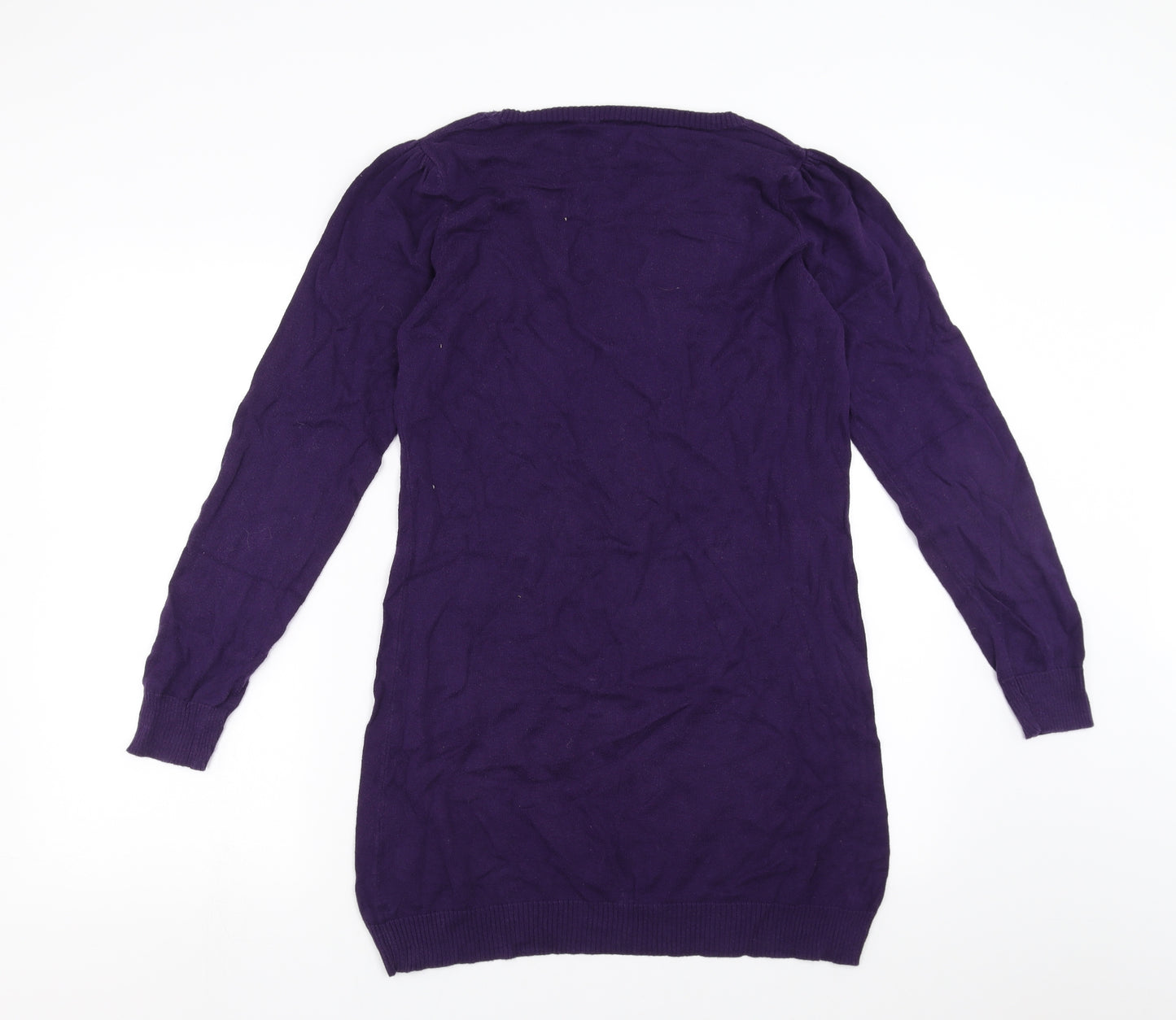George Womens Purple  Knit Jumper Dress  Size 12  - sequin stars