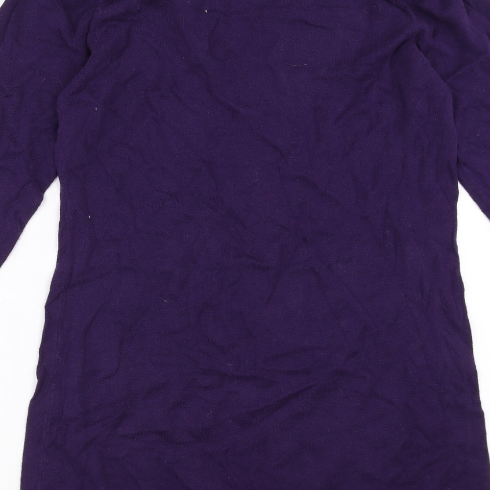 George Womens Purple  Knit Jumper Dress  Size 12  - sequin stars