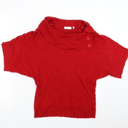 New Look Womens Red   Pullover Jumper Size 12