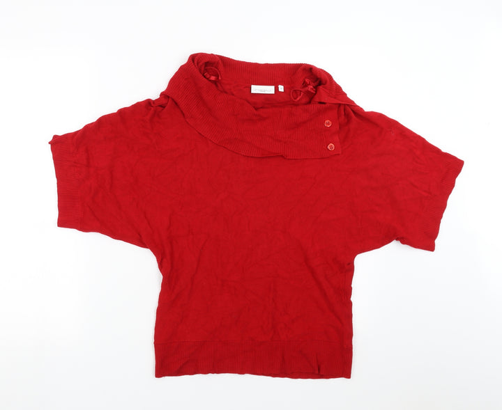 New Look Womens Red   Pullover Jumper Size 12
