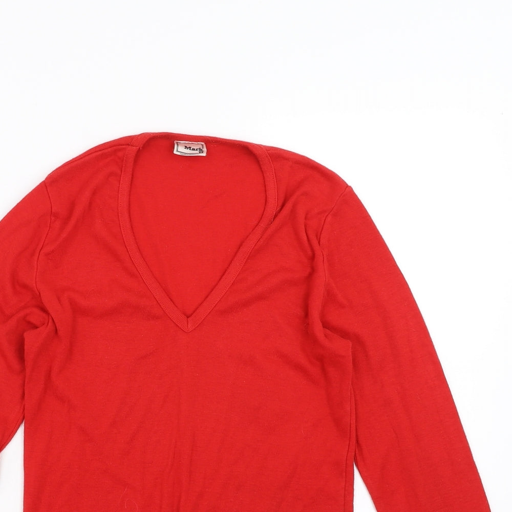 mark II Womens Red   Basic T-Shirt Size M