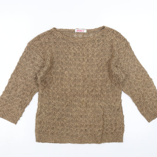 OPUS Womens Brown   Pullover Jumper Size S