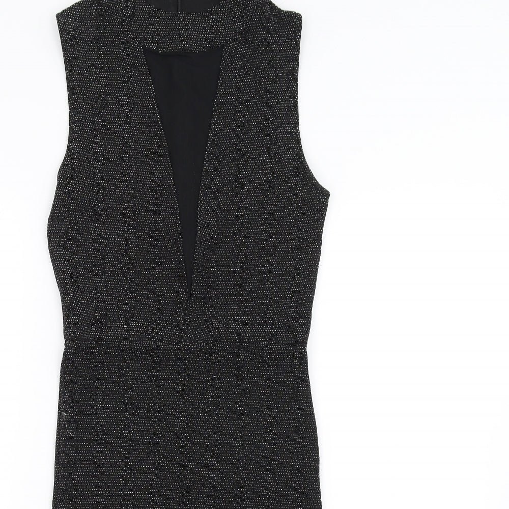 New Look Womens Black   Bodycon  Size 8  - glittery