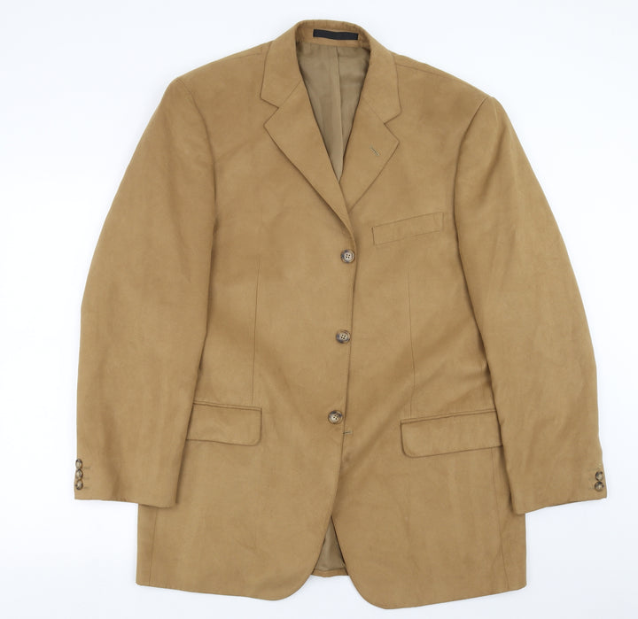 Marks and Spencer Mens Beige   Jacket Suit Jacket Size 42