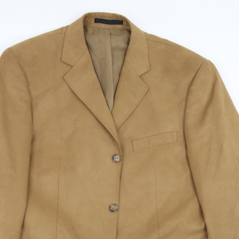 Marks and Spencer Mens Beige   Jacket Suit Jacket Size 42