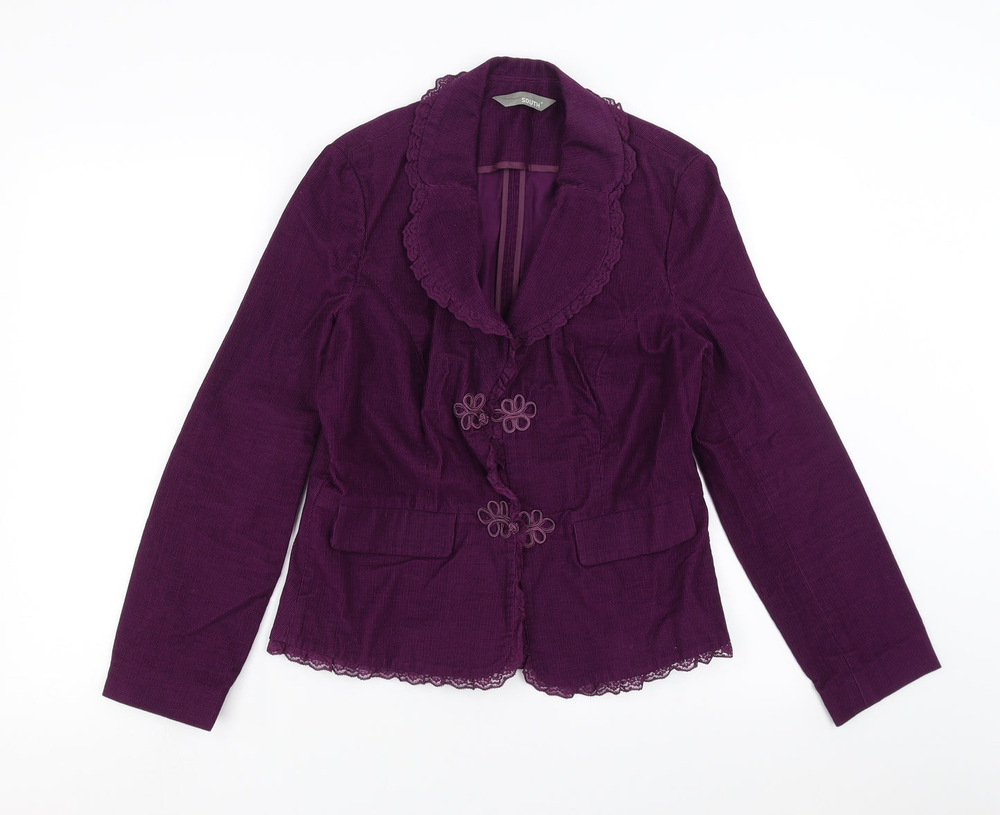 South Womens Purple  Corduroy Jacket  Size 12