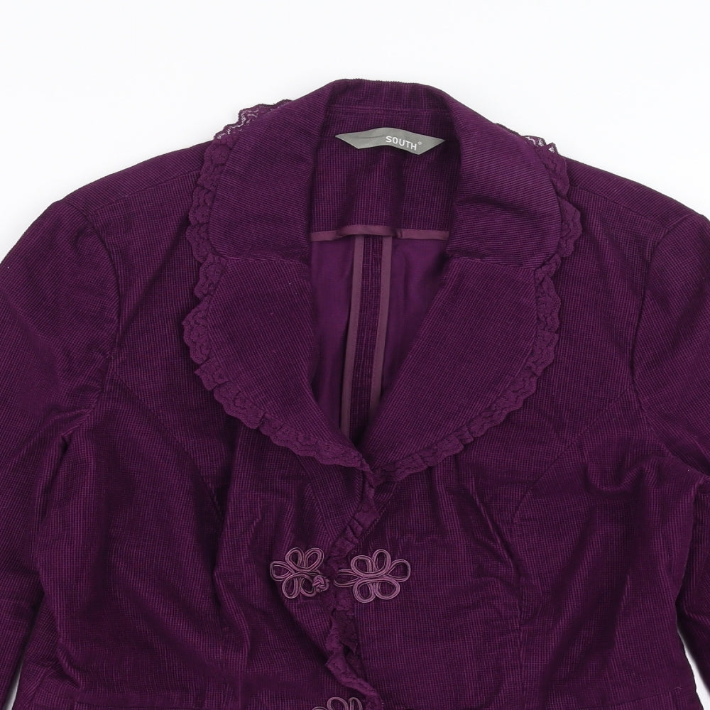 South Womens Purple  Corduroy Jacket  Size 12