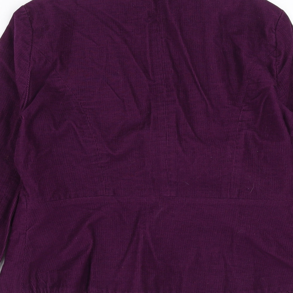 South Womens Purple  Corduroy Jacket  Size 12