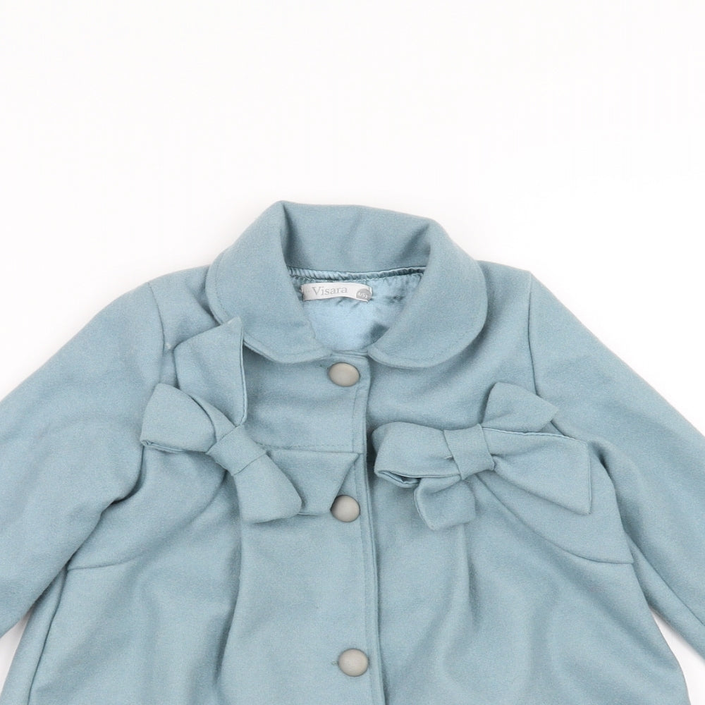 visara Girls Blue   Jacket  Size 4-5 Years