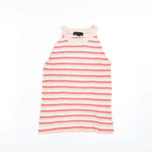 Primark Womens Pink Striped  Pullover Jumper Size 12