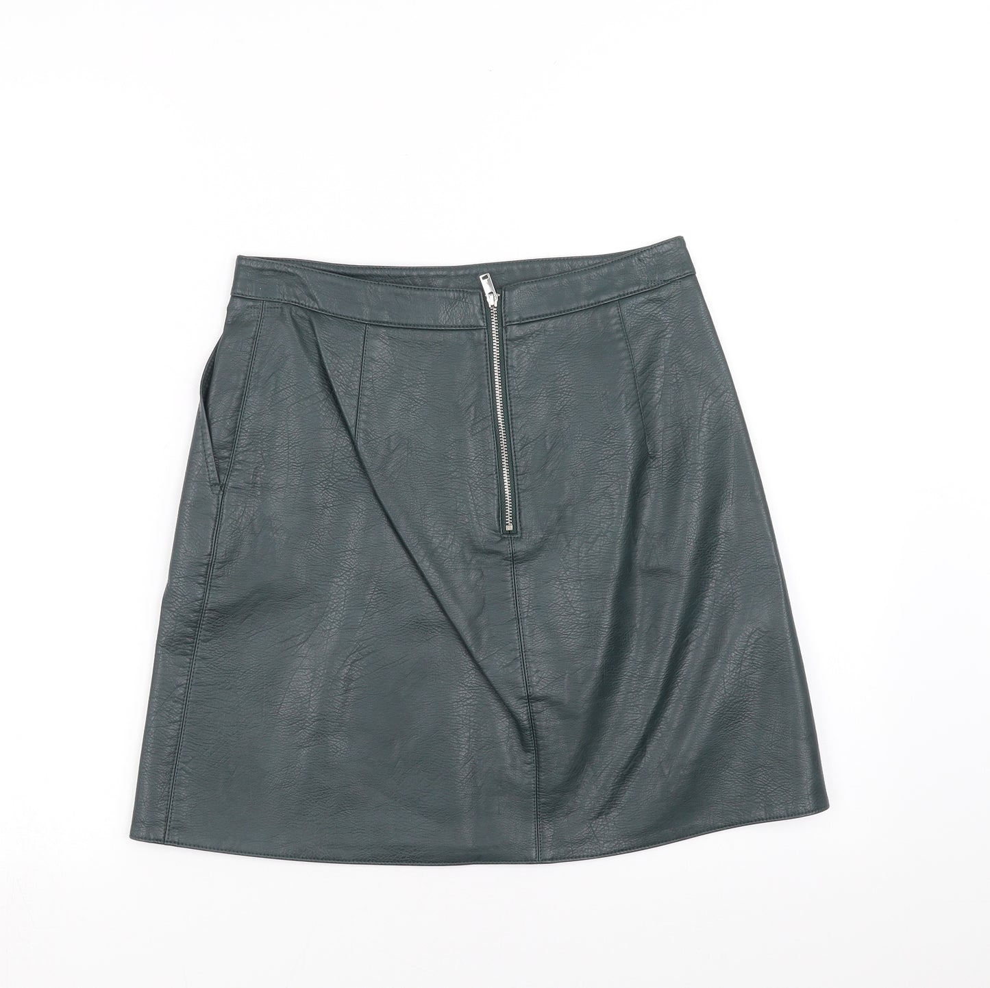 Zara Womens Green   A-Line Skirt Size S
