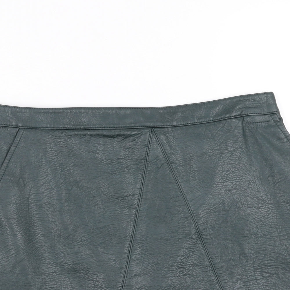 Zara Womens Green   A-Line Skirt Size S