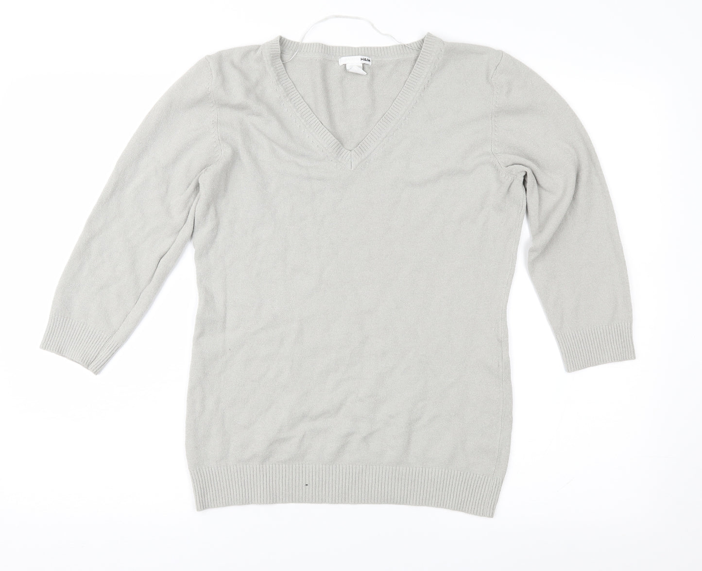 H&M Womens Grey   Pullover Jumper Size L