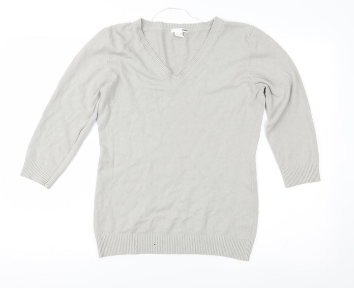 H&M Womens Grey   Pullover Jumper Size L