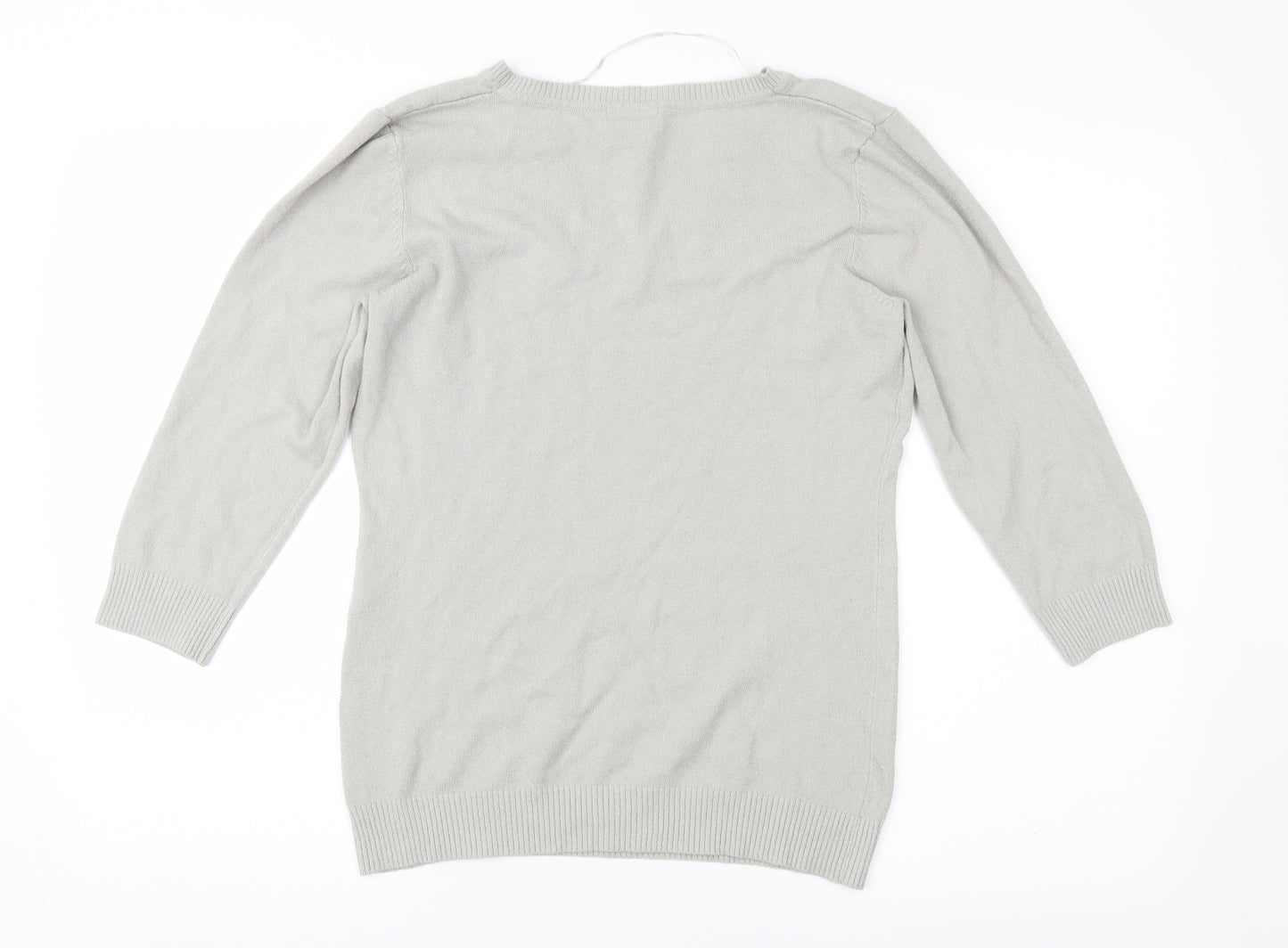H&M Womens Grey   Pullover Jumper Size L