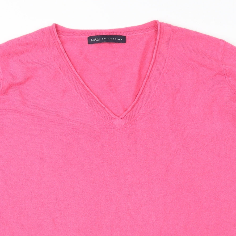 Marks and Spencer Womens Pink   Pullover Jumper Size 16
