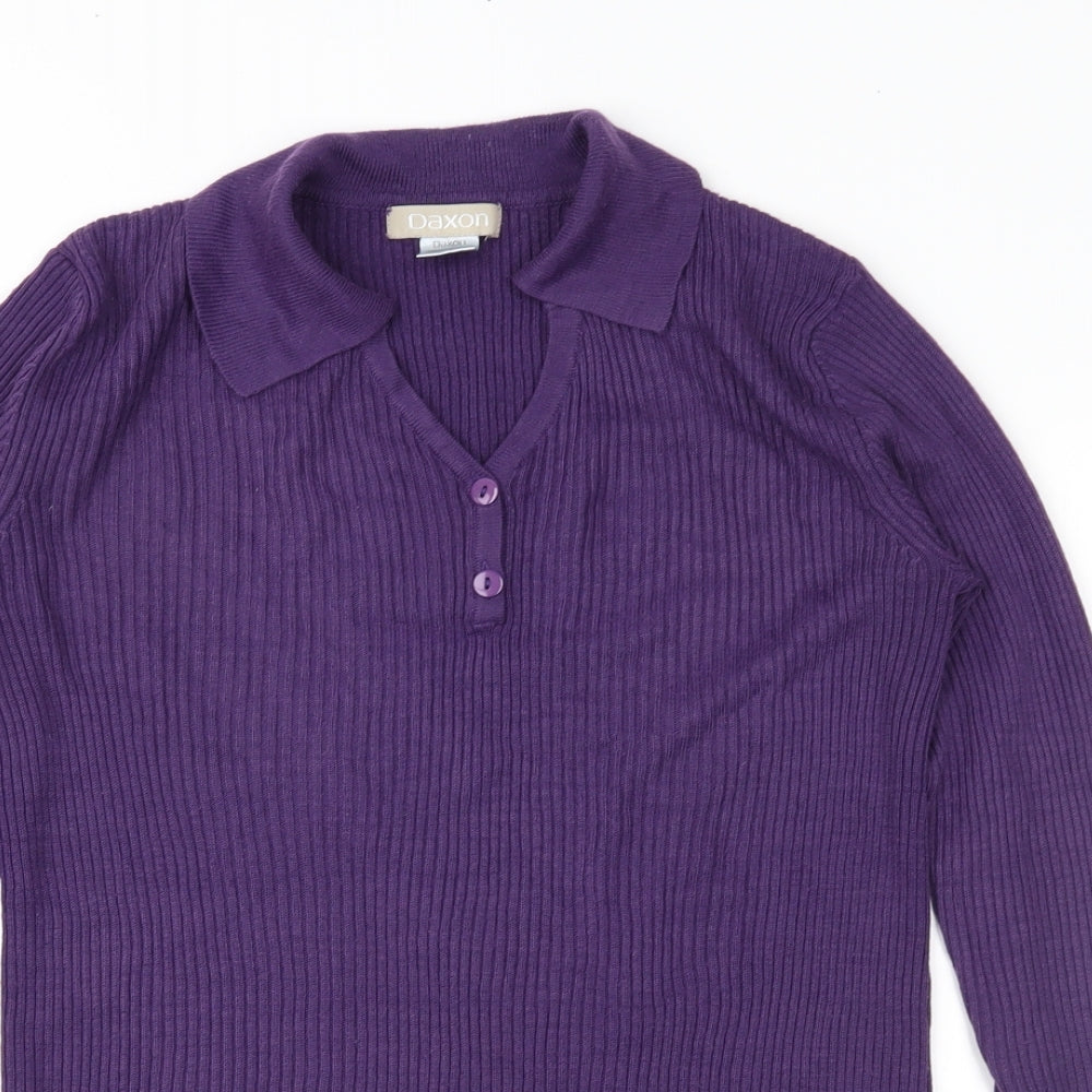 Daxon Womens Purple   Pullover Jumper Size 10