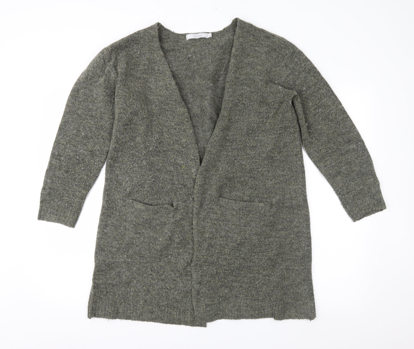 Fransa Womens Green   Cardigan Jumper Size L