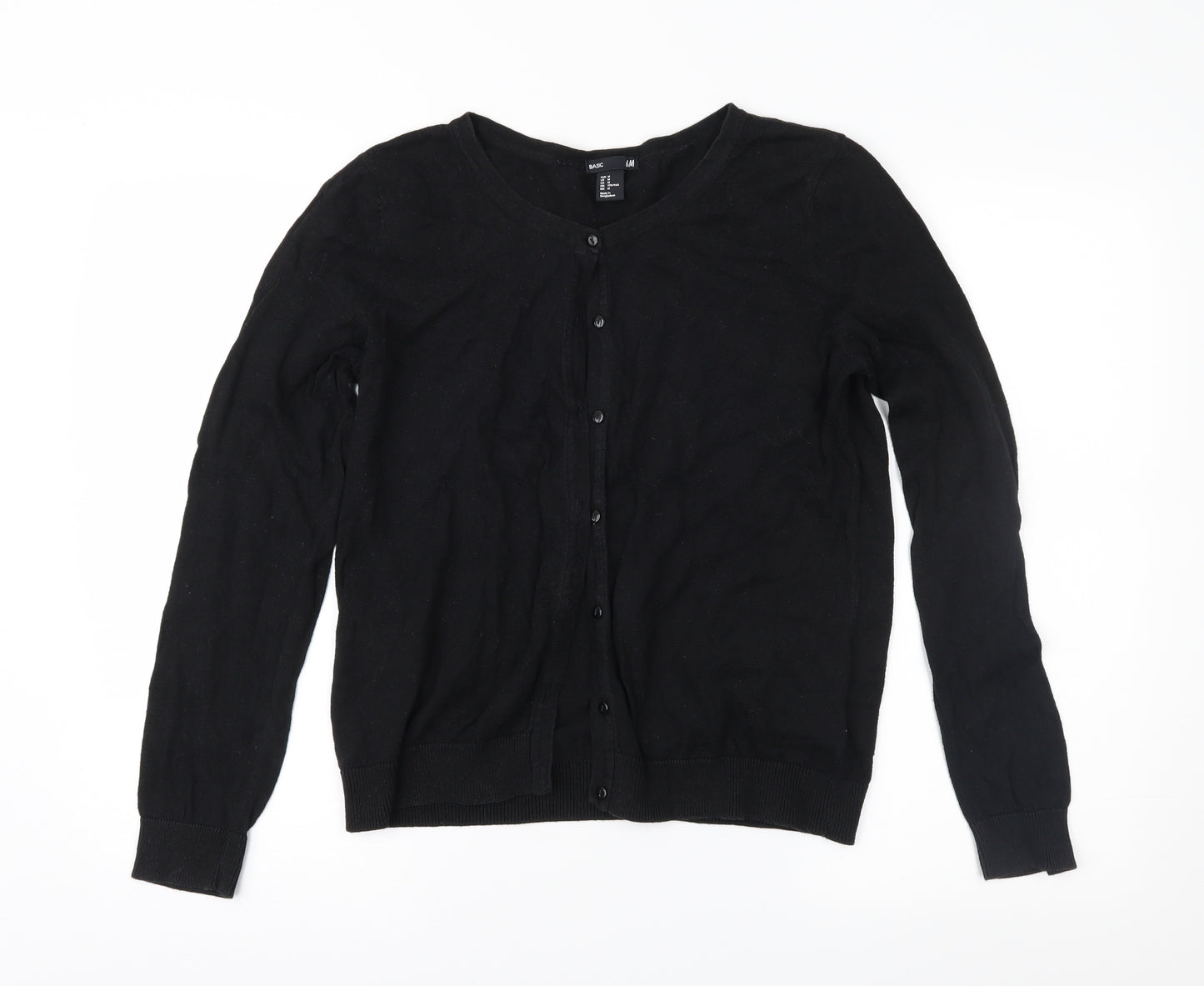 H&M Womens Black   Cardigan Jumper Size M