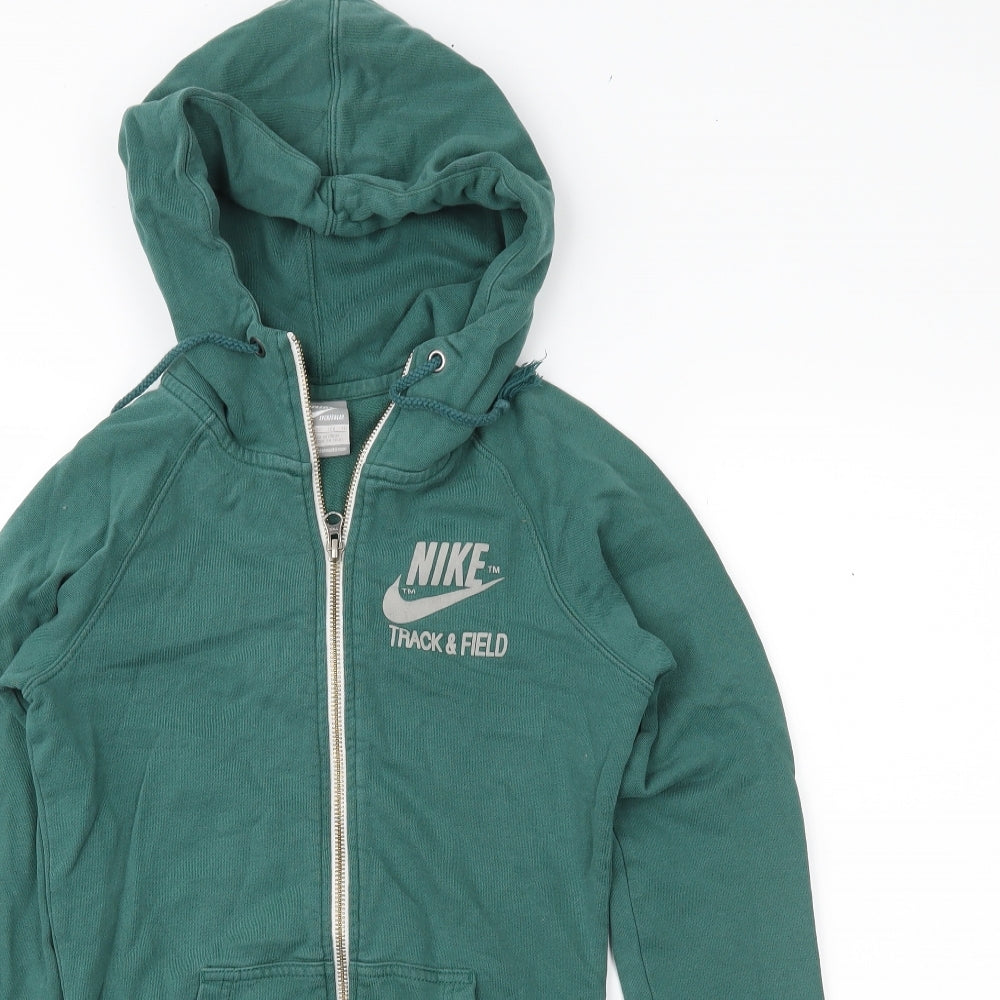 Nike Womens Green   Full Zip Hoodie Size XS