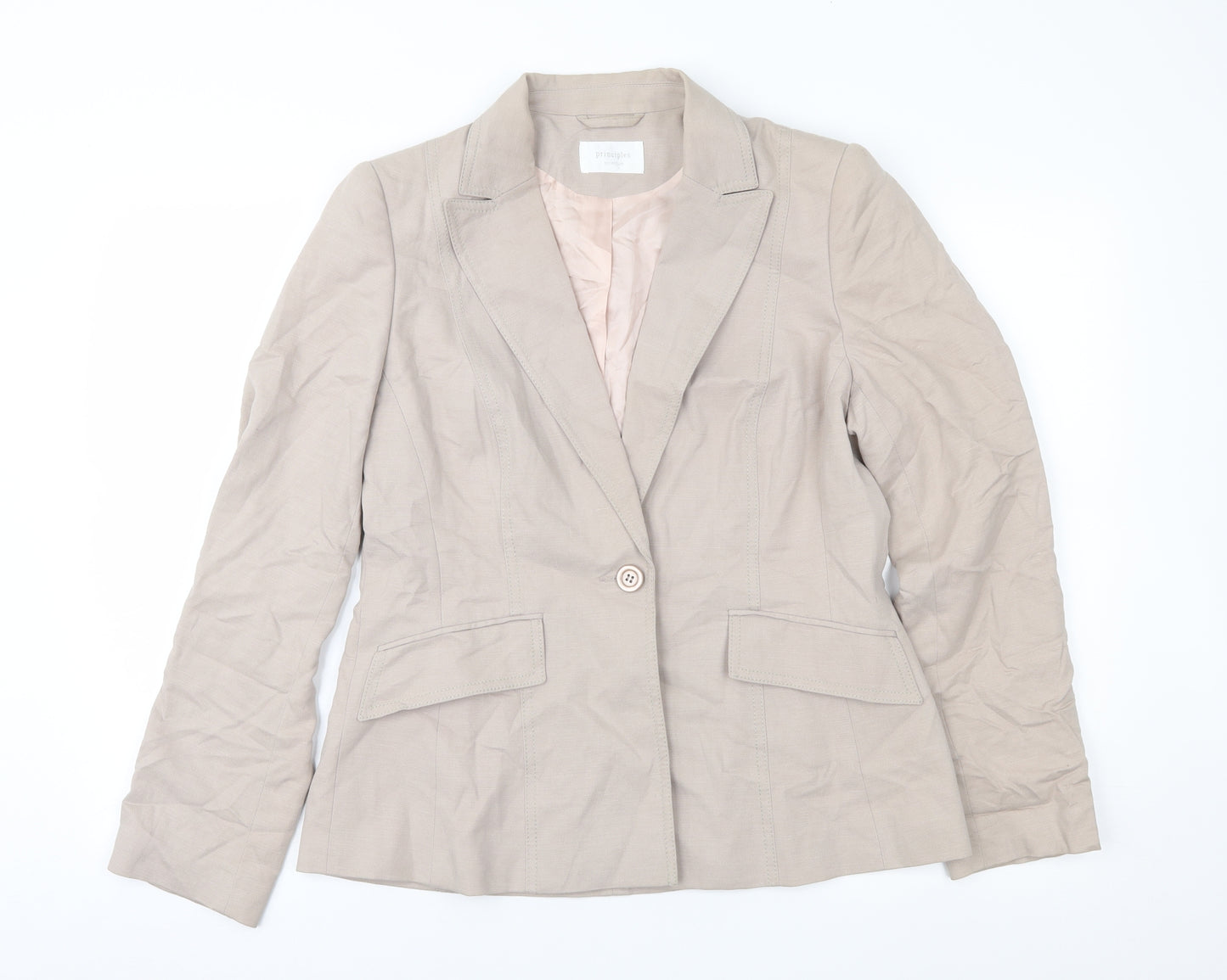 Principles Womens Brown   Jacket Suit Jacket Size 14