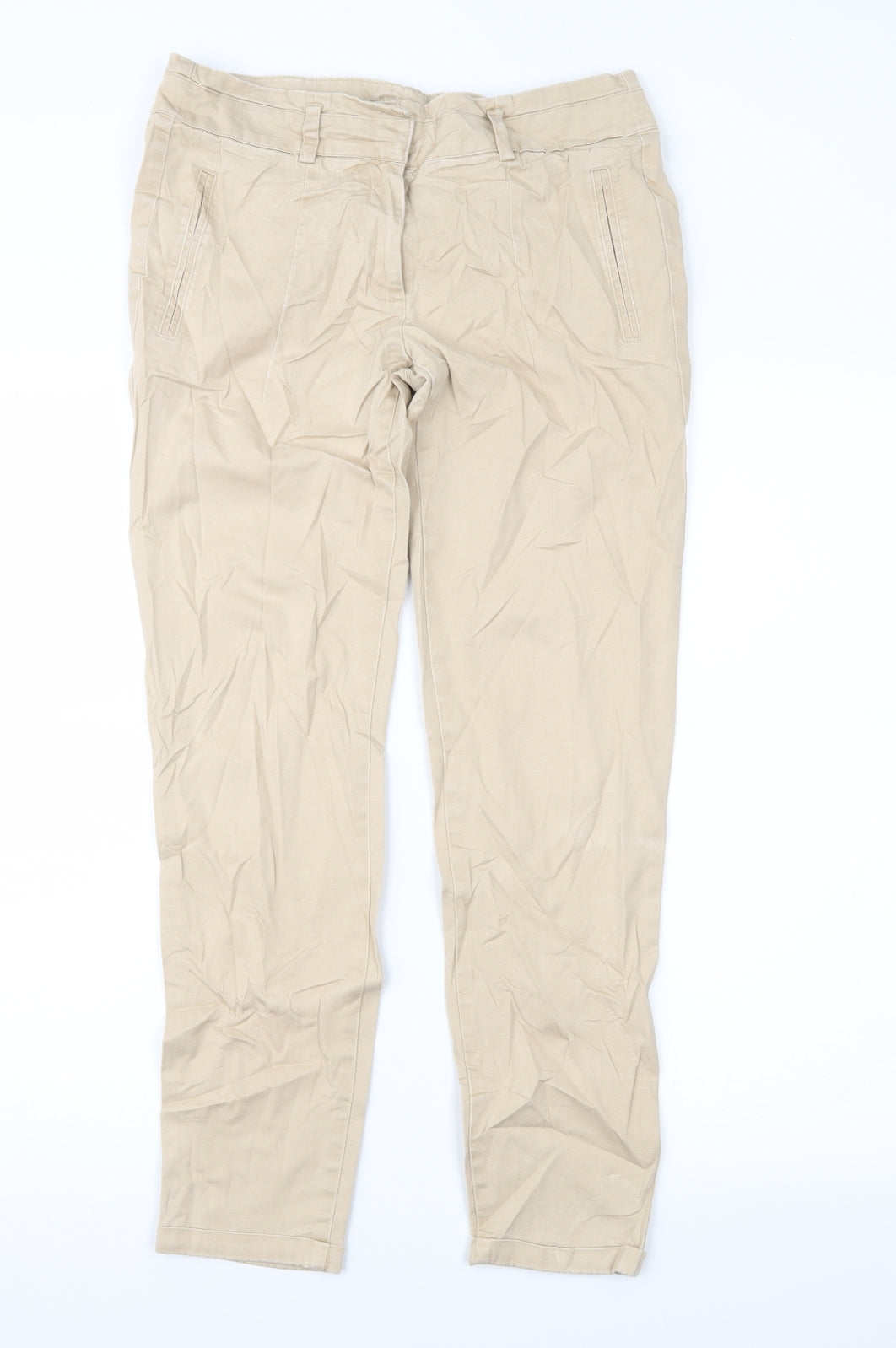Zara Womens Brown   Chino Trousers Size 8 L28 in