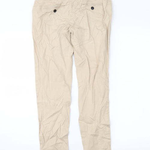 Zara Womens Brown   Chino Trousers Size 8 L28 in
