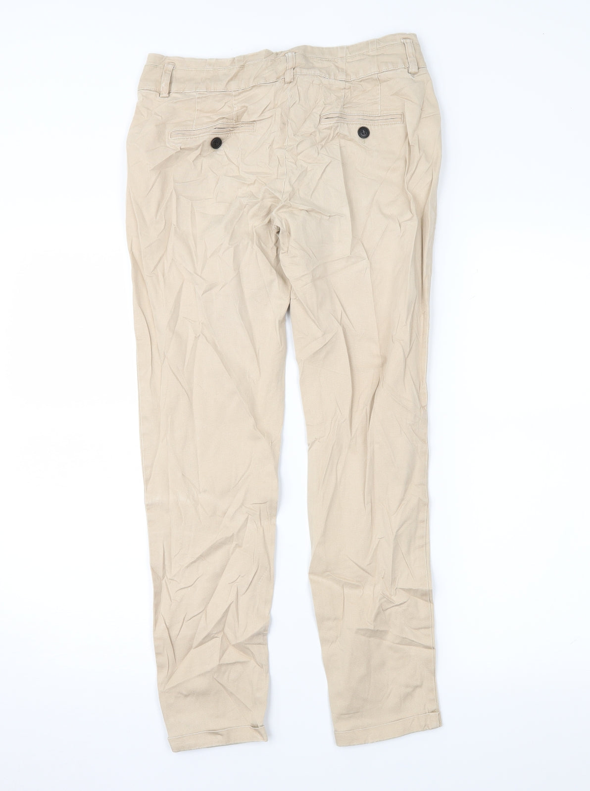 Zara Womens Brown   Chino Trousers Size 8 L28 in