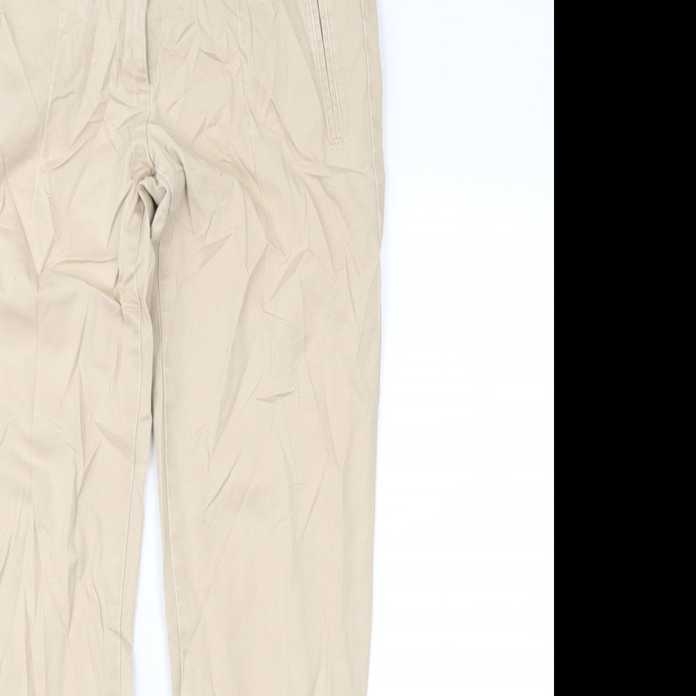 Zara Womens Brown   Chino Trousers Size 8 L28 in