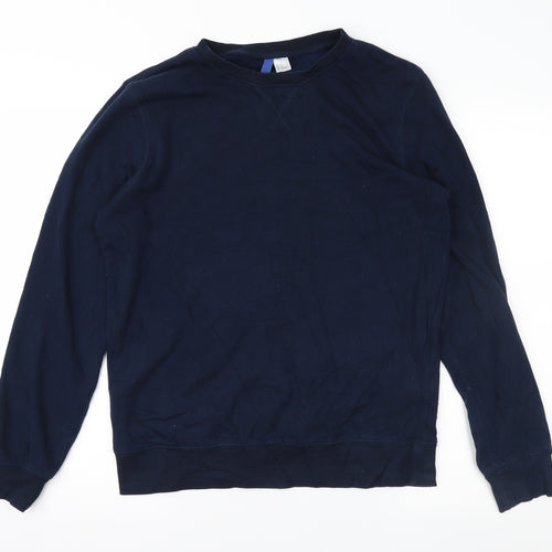 Divided Mens Blue   Pullover Sweatshirt Size S