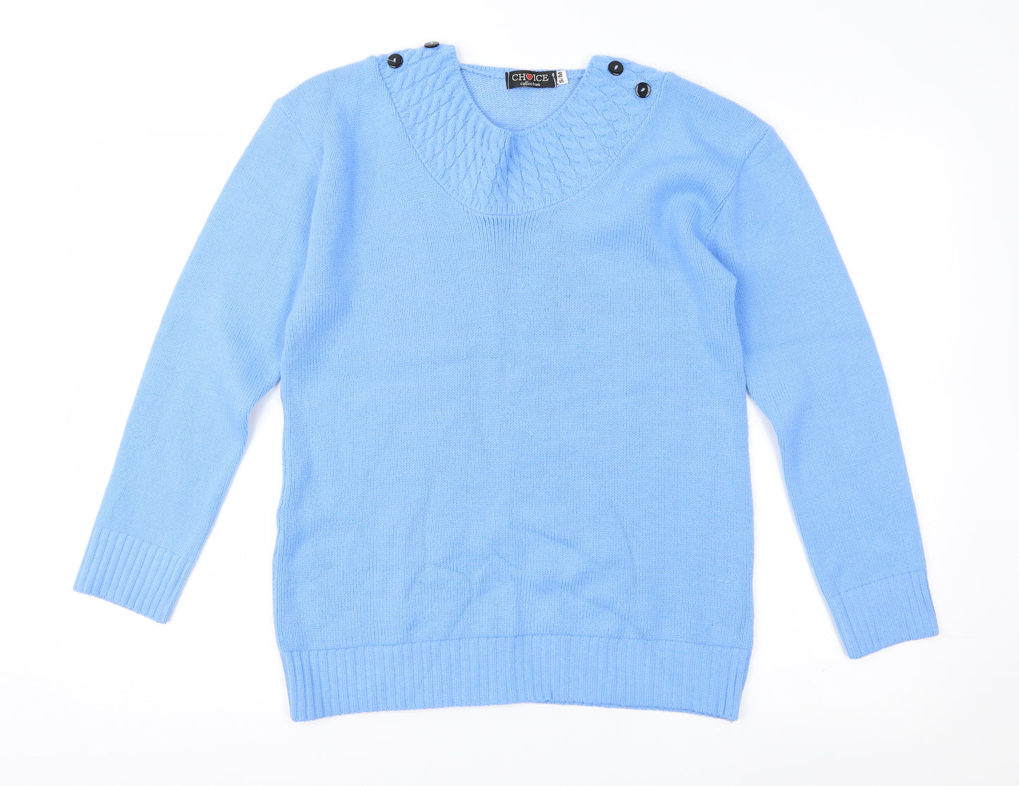 Choice Womens Blue   Pullover Jumper Size S