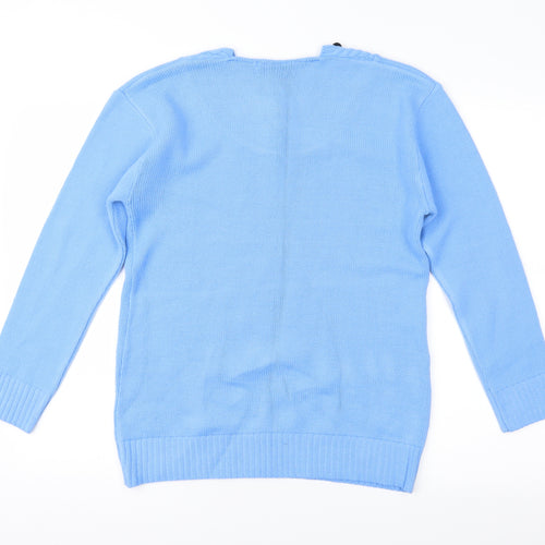 Choice Womens Blue   Pullover Jumper Size S
