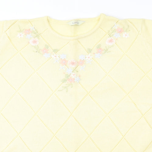 Classic Womens Yellow   Pullover Jumper Size 12